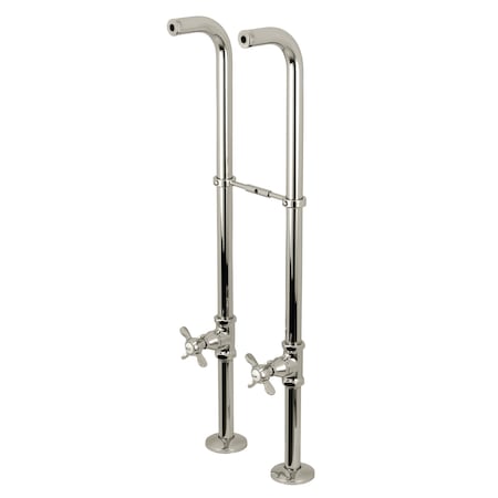 Kingston Brass Freestanding Supply Line Package, Polished Nickel CC266S6BEX